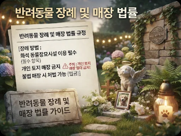 반려동물이 죽으면 집 마당에 묻어도 될까요