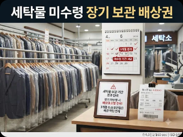 세탁 맡긴 옷을 몇 달 동안 안 찾아가면 배상권을 잃을 수 있을까요