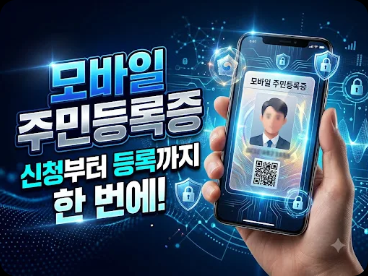 모바일 주민등록증 신청부터 스마트폰 등록까지
